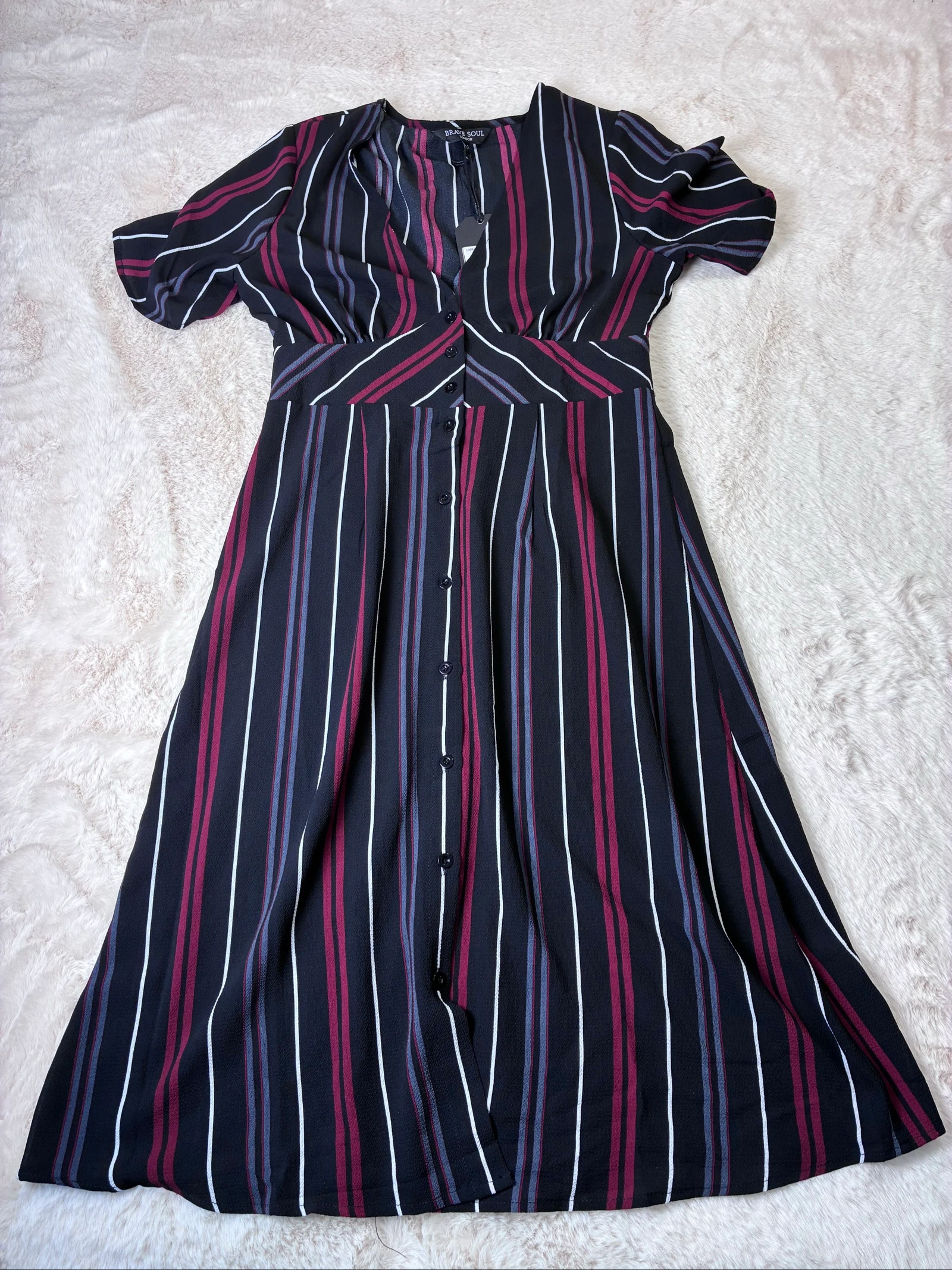 Robe Midi Rayée - Brave Soul London S